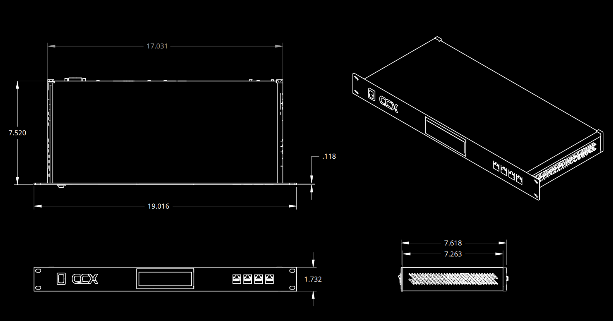 AP-700 Outer Dimmensions