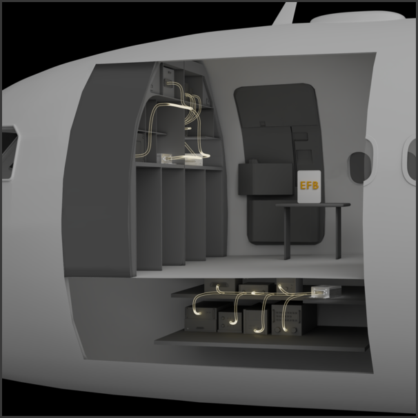 data collection in aircraft featuring an EFB